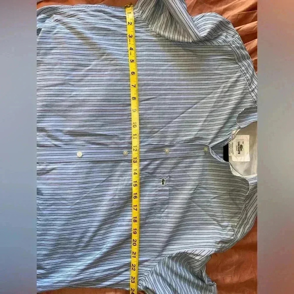 Lacoste Men’s 44 Slim Fit Striped Button Down - Picture 7 of 7